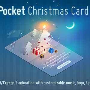 Pocket Christmas Card - Animated Creative HTML5 Template