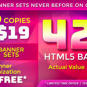 Premium Banner Bundle - 420 Animated HTML5 Banner Templates