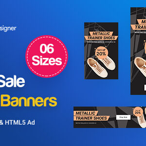 Product Sale Banners HTML5 Ad - GWD & PSD