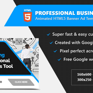 Professional Business HTML5 Banner Ads - Animated GWD Templates