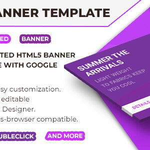 Purple - Html5 Animated Banner Template V5
