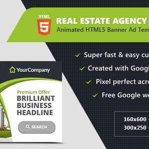Real Estate Agency Banners - HTML5 Ad Templates