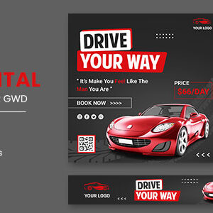 Rent Car HTML5 Banner Ads GWD