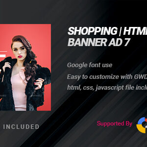 Shopping | HTML5 Google Banner Ad 08