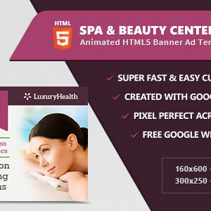 Spa & Health Banner Ad Templates - HTML5 Animated