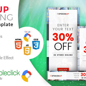 Stocksup | Shopping HTML 5 Animated Google Banner