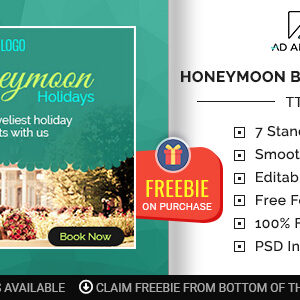 Tour & Travel | Honeymoon Booking Banner (TT007)