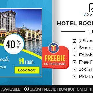 Tour & Travel | Hotel Booking Banner (TT006)