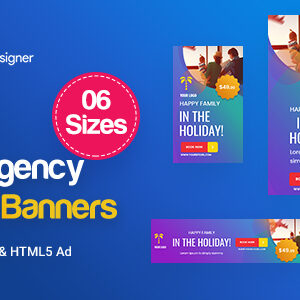 Travel Agency Banners Ad D57 - Google Web Design