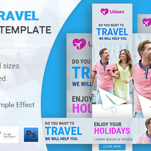 Udaan | Travel HTML 5 Animated Google Banner