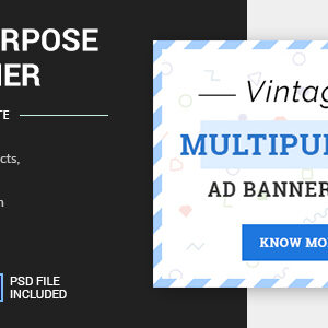 Vintage Multipurpose - HTML5 Animated Banner Template