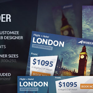 Wander - Travel HTML5 Ad Template