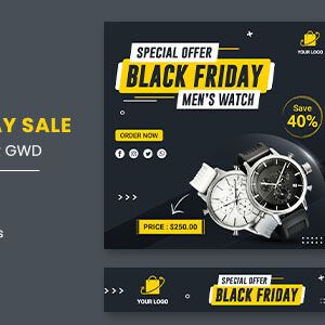 Watch Banner Set Black Friday HTML5 Banner Ads GWD