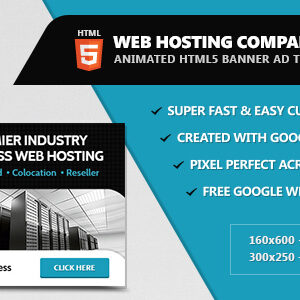 Web Hosting Company Banners - HTML5 Animated
