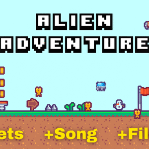 alien adventure Platform game | Construct 2 | Html5 game | game template
