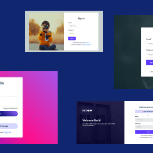sForum - Login & Register Form Template